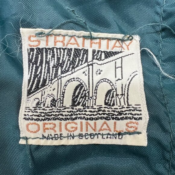 Strathtay Originals Vintage Teal A-Line Mohair Wool Maxi Skirt Size Small - Picture 9 of 10